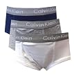Calvin Klein Boys Grey / White / Navy 3 Pack briefs for boys