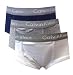 Calvin Klein Boys Grey / White / Navy 3 Pack briefs for boys