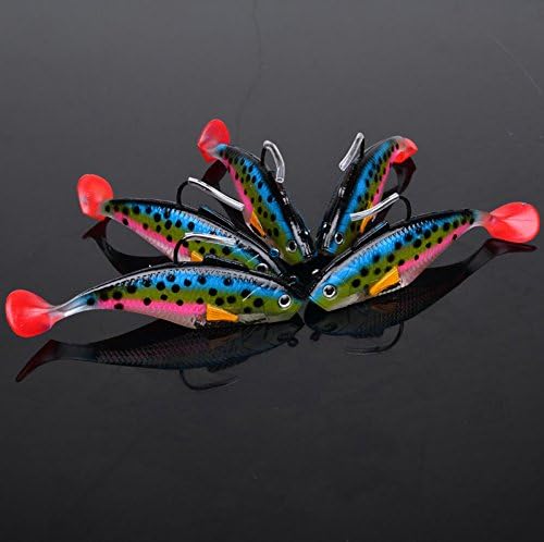 YesluckY High Quality 1PC New Soft Plastic Lures 2 Colors Fishing Lure 10cm-25g/piece Bass Bait Tackle