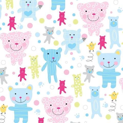 Itty Bitty Bears Wrapping Paper Roll - 100 sq. feet