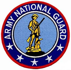 Army National Guard Embroidered Patch ANG Insignia US Military Iron-On Emblem