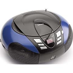 Lenco SCD-37 Tragbares UKW-Radio mit CD-Player (USB 2.0)blau