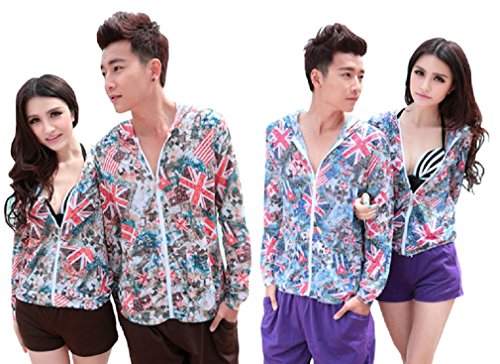 【ARINCO】 国旗 デザイン 薄手 パーカー メンズ レディース ユニセックス ペアルック 春 夏 海 2色 サイズ S M