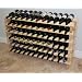 Stackable Wine Rack-72 Bottles Modular Hardwood Wine Racks, Very Easy to Put Together