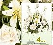 FOUR 24" Delphinium, Freesia, Rose, Tiger Lily Mixed Artificial Flower Arrangement