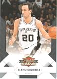 2009 /10 Panini Threads Basketball Card # 83 Manu Ginobili San Antonio Spurs Mint Condition - Shipped In Protective ScrewDown Display Case!