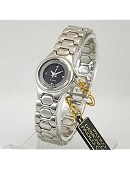 PAOLO by PAOLO GUCCI Womens Silver Tone Round Bracelet Watch with Black Dial. Model: PG748WB-L