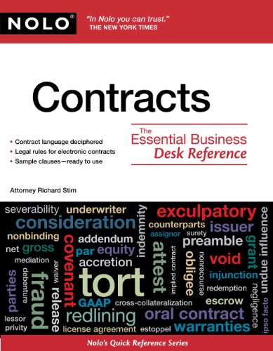 Contracts: The Essential Business Desk Reference