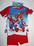 Marvel Spiderman & Friends 4 Piece Pajama set Size 3T