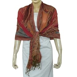 Long Wool Stoles Fashion Scarves and Wrap for Womens