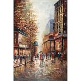 French Street Scene by Joval - Extra Large Artwork