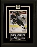 Evgeni Malkin Autographed/Hand Signed 8x10 Etched Mat Penguins - One Hand on Stick Vert.