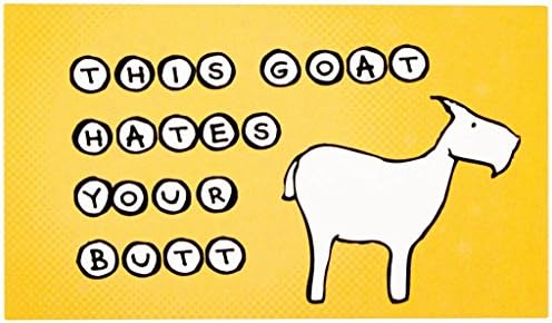 Ugly Baby Sticker: This Goat Hates Your Butt (10 Pack)
