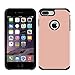 Ostart Smooth Lightweight Slim Fit Flexible Armor Back Case for iPhone7,iPhone 7 plus (Rose Gold(for iPhone 7 plus))