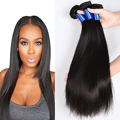 Afee Hair Peruvian Virgin Hair 3 Bundles Straight 20 22 24 100% Peruvian Raw Hair Human Hair Extension 6A Grade Unprocessed Hair Bundle 300g Lot Natural Color