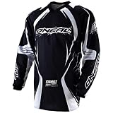 O’Neal Racing Element Men’s Motocross/Off-Road/Dirt Bike Motorcycle Jersey – Color: Black/White, Size: Large