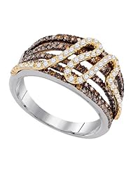 0.79CT-DIA BROWN DIAMOND FASHION RING