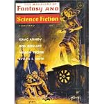 The Magazine of Fantasy and Science Fiction, February, 1964: The House by the Crab Apple Tree; the Shepherd of Edson Pen; Our Fuzzy Moon; Ms Found in a Bottle...; Nobody Starves; One hundred Days from Home; Little Gregory; Burning Spear; in the Bag book cover