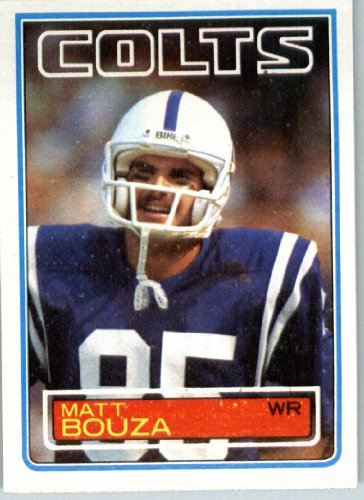1983 Topps # 209 Matt Bouza Baltimore Colts Football Card - Shipped In Protective Screwdown Display Case!