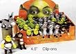 Shrek Keychain Set, Shrek, Boots And Donkey - 3 Pieces