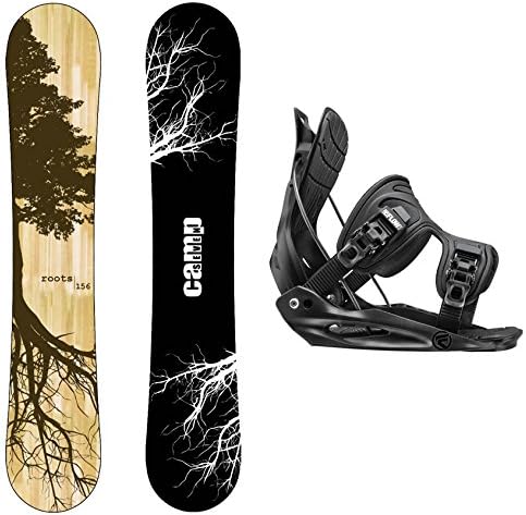Camp Seven Roots CRC Snowboard + Flow MTN Bindings Men's Snowboard Package