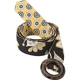 Vera Bradley Yellow Bird Reversible Belt