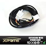 Xprite 3M HID Bulbs Hide-a-way Emergency Hazard Warning Strobe Lights Extension Wire / Cable / Cord