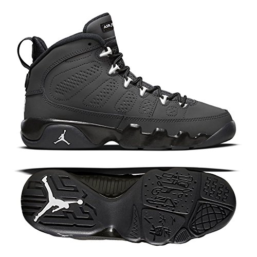Nike Air Jordan 9 Retro BG 302359-013 Anthracite/White/Black Kids Basketball Shoes