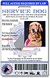Holographic Service Dog ID Card Vertical