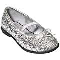 Toddler Girls' Circo® Adelaide Glitter Ballet Shoes - Silver