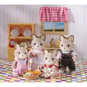 Calico Critters Caramel Cat Family by