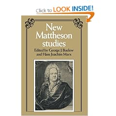 New Mattheson Studies