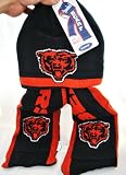 NFL Chicago Bears Knit NFL official Hoody Scarf NEW