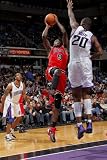 Chicago Bulls v Sacramento Kings: Luol Deng and Donte Greene Photographic Poster Print by Rocky Widner, 24x36