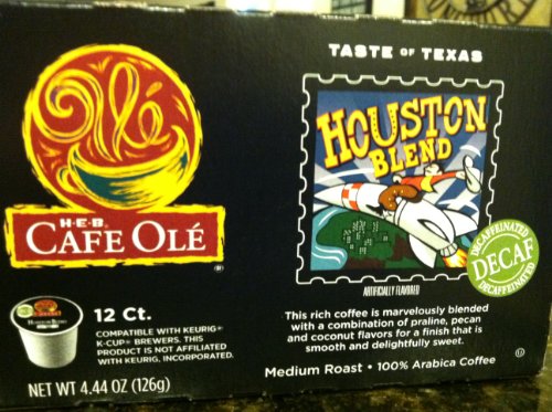 H.E.B. Taste of Texas-Houston Blend (DECAF) 12 Count (single brew)