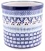 Polish Pottery Lg. Utensil Crock / Jar 5 3/4 H x 5 3/4 Diameter