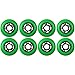 KSS Outdoor Asphalt Formula 89A Inline Skate X8 Wheels, Green, 80mm