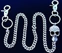 Rhinestone Skull Pirate Jeans Chain
