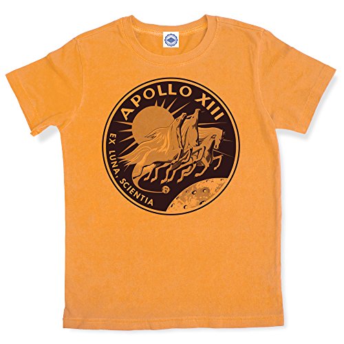 Hank-Player-NASA-Apollo-13-Insignia-Mens-TShirt-XL-Vintage-Orange