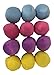 Neat Innovations Soft, Plush Squeaky Egg Shaped Balls for Dogs or Cats (12 Pack, Pink, Yellow, Blue, Purple Pastel)