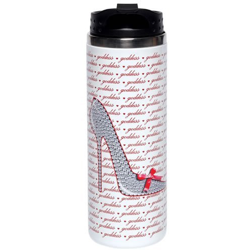 Santa Barbara Design Studio Christopher Vine Design Stainless Steel Travel Mug, Goddess (Shoe)