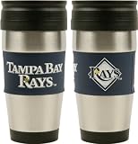 Tampa Bay Rays Travel Mug: 15 oz Stainless Steel Travel Tumbler
