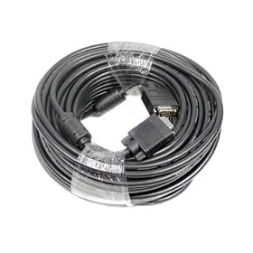 25FT SVGA Super VGA M/M Male to Male PREMIUM Monitor CRT LCD PROJECTOR Laptop HDTV Cable 25' FT DB15 HD15