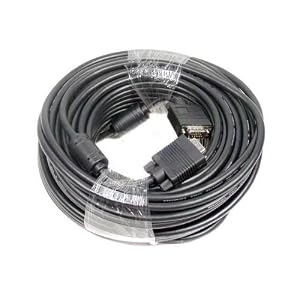 25FT SVGA Super VGA M/M Male to Male PREMIUM Monitor CRT LCD PROJECTOR Laptop HDTV Cable 25' FT DB15 HD15