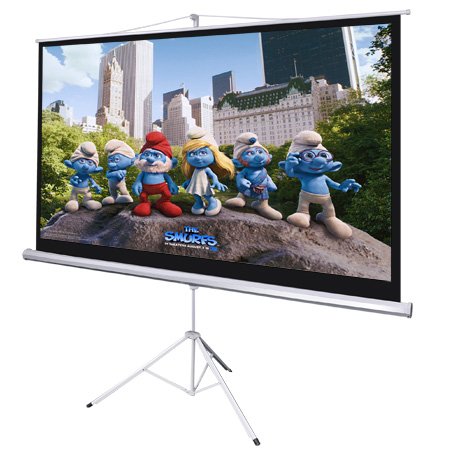 Manual Pull Down Portable Tripod Projector Screen 82 16:9
