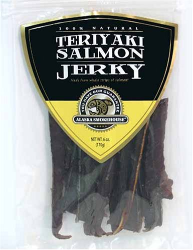 Alaska Smokehouse Teriyaki Salmon Jerky (Pack of 2) by Alaska Smokehouse