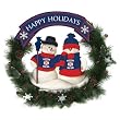 Boston Red Sox 22" Snowman Christmas Wreath - MLB Baseball