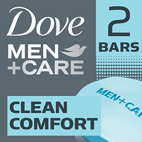 Dove Men+Care Body and Face Bar, Clean Comfort 4 oz, 2 Bar