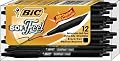 BIC Soft Feel Retractable Ballpoint Pen, Medium Point, Black, 12-Count