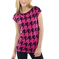 GO International&reg; Sleeveless Graphic Tee Shirt - Ebony/Pink